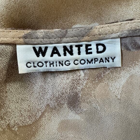 Vintage Y2K Wanted Clothing Company Tan Floral Print Micro Mini Skirt - Picture 8 of 8